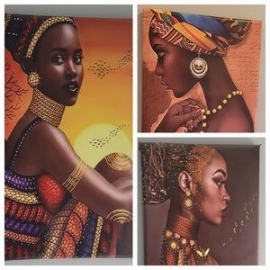 African canvas wall painting @25.00
